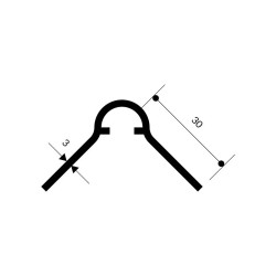 Paraspigoli angolari antitrauma mm 3 in pvc non ignifugo Paraspigoli angolari antitrauma mm 3 in pvc non ignifugo