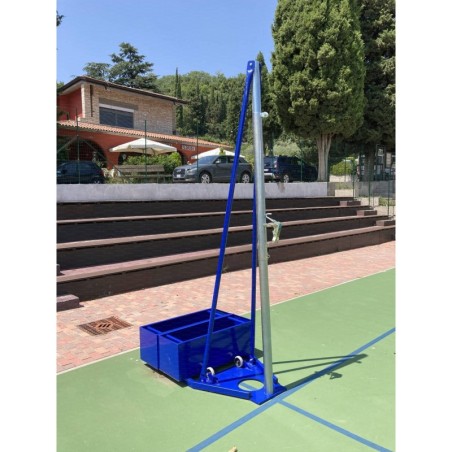 Impianto pallavolo a traliccio trasportabile con portazavorra