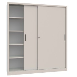 Armadio con ante scorrevoli cm 180x45x200 a due vani da montare Armadio con ante scorrevoli cm 180x45x200 a due vani da montare