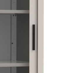Armadio ante scorrevoli in vetro cm 150x45x200 a due vani da montare Armadio ante scorrevoli in vetro cm 150x45x200 a due vani da montare