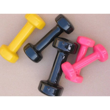 Coppia di manubri kg 3 in neoprene colorato