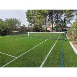 impianto tennis in acciaio spostabile su ruote