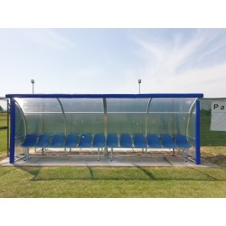 protezione antiurto per panchina calcio modulo da mt 1 con velcro