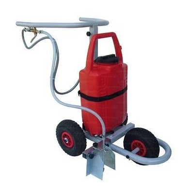 carrello segnacampo elettrico a vernice ecologica