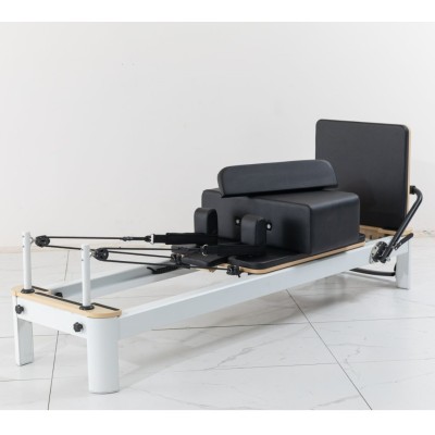 Pilates Reformer StartPro in alluminio bianco