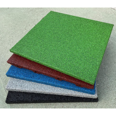 Pavimentazione in SBR cm 100x100 spess. 4-5,5 cm azzurro nero grigio