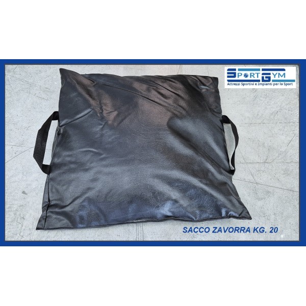 sacco zavorra 20 kg con sabbia per porte calcio e calcetto