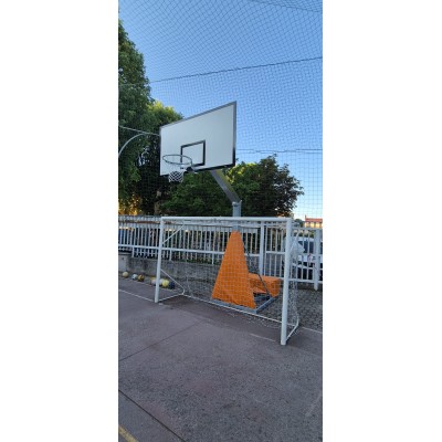 Impianto basket singolo trasportabile modello college da esterno