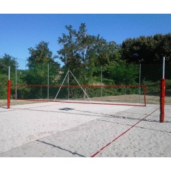 Impianto beach volley e beach tennis in acciaio zincato 