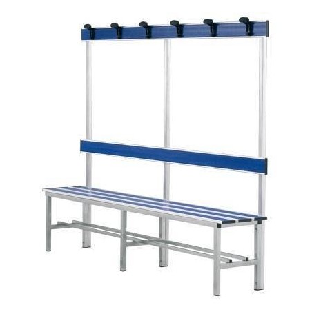 Panca mt. 2 seduta schienale appendiabiti pvc