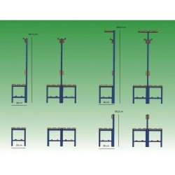 Panca mt. 2 seduta schienale appendiabiti pvc