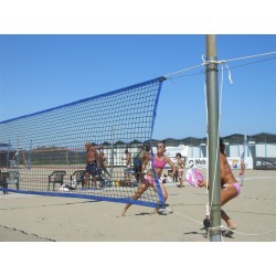 Impianto beach volley e beach tennis in acciaio zincato 