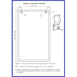 Specchio danza modulare liscio cm 100 x 170 Specchio danza modulare liscio cm 100 x 170