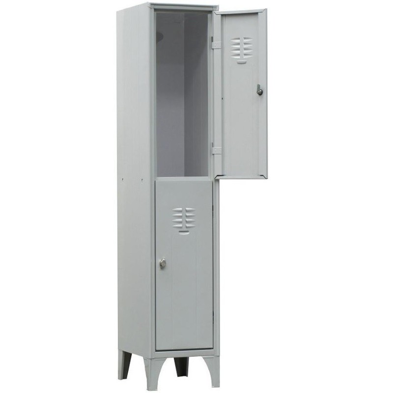 Armadio spogliatoio sovrapposto 2 vani Profondità: 50cm Armadio spogliatoio sovrapposto 2 vani Profondità: 50cm