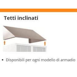 Tetto inclinato armadietti spogliatoio Profondità 35cm