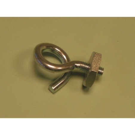 Gancio reti porte da calcio in acciaio con piastrina 