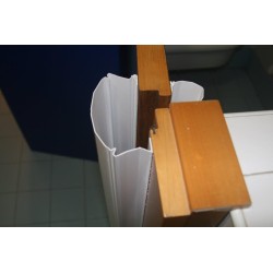 Salvadita per porte non smontabile - colore bianco