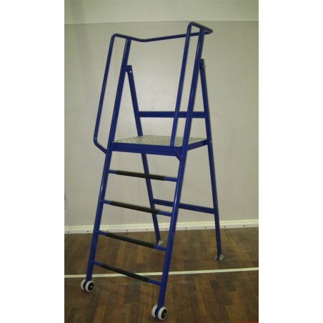 Palchetto arbitro pallavolo in piedi chiudibile a libro con ruote