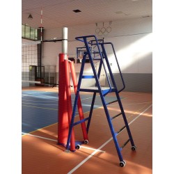 Palchetto arbitro pallavolo in piedi chiudibile con ruote