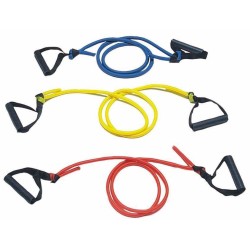 Elastico tubolare rosso con maniglie