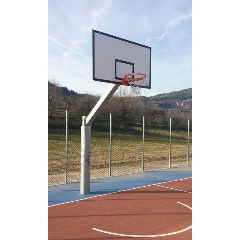 Imp. basket monotubo SINGOLO da esterno sbalzo cm 225 