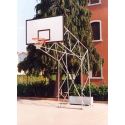 Impianto basket a traliccio per interno trasportabile