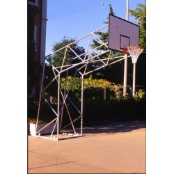 Impianto basket a traliccio per esterno trasportabile