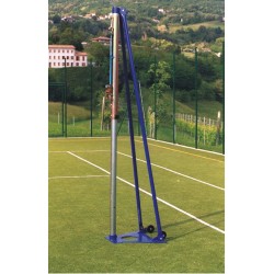Impianto pallavolo a traliccio in acciaio con ruote