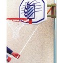 Impianto basket minibasket monotubo regolabile in altezza