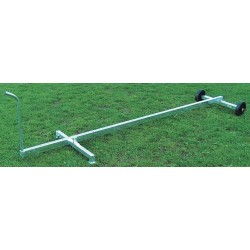 Carrello in acciaio porta sagome e barriere calcio