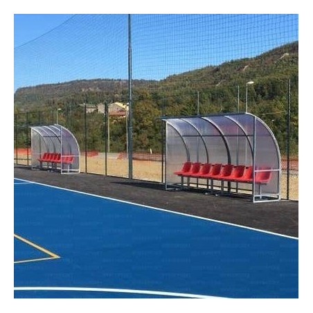 Panchina Calcio mt. 4 Standard acciaio + alveolare
