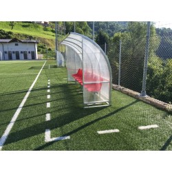 Panchina Calcio mt. 4 Standard acciaio + alveolare