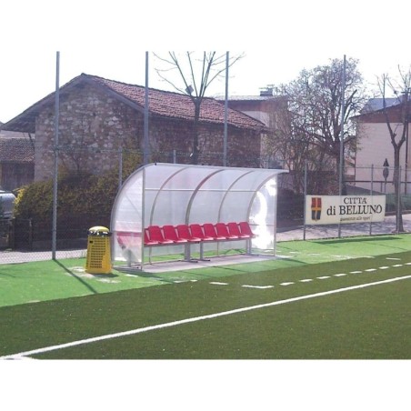 Panchina Calcio mt 5 Standard alluminio + alveolare