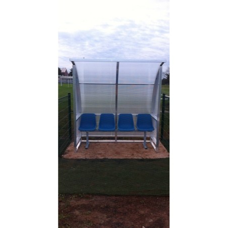 Panchina Calcetto mt 2 Standard alluminio + alveolare