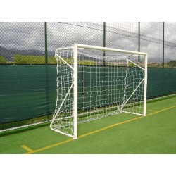 porte da calcio in acciaio mt 4x2 trasportabili frontoni saldati