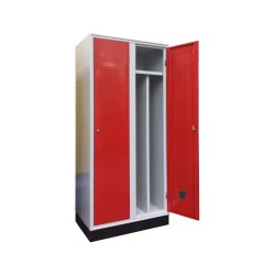 Armadietto spogliatoio sporco-pulito 2 vani cm 80x50x175 con zoccolo