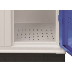 Armadietto spogliatoio sovrapposto 6 vani cm 120x50x175 con zoccolo