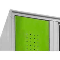 Armadietto spogliatoio sovrapposto 6 vani cm 120x50x175 con zoccolo