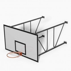 Impianto Minibasket SINGOLO a parete sbalzo cm 160